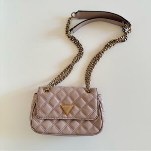 Guess Quilted Crossbody Bag - Blush